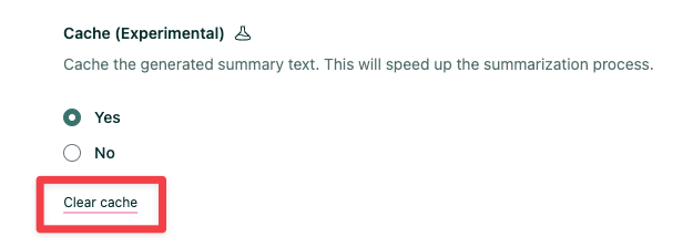 Clear cache