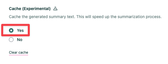 Enable caching