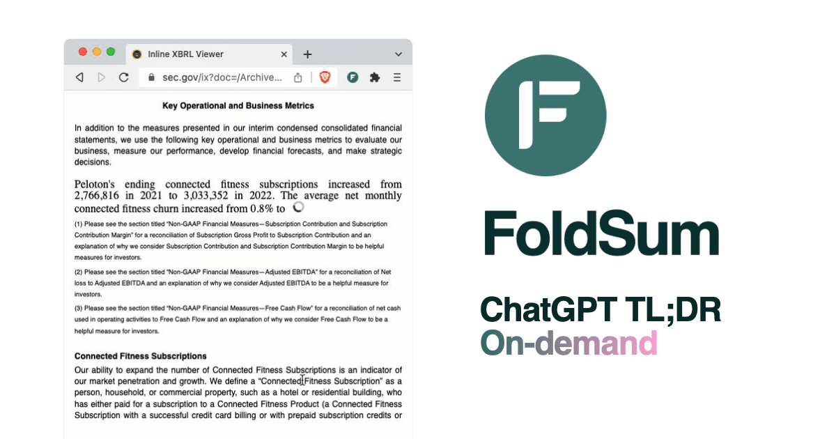 FoldSum | Flexible ChatGPT Text Summarization tool for Chrome